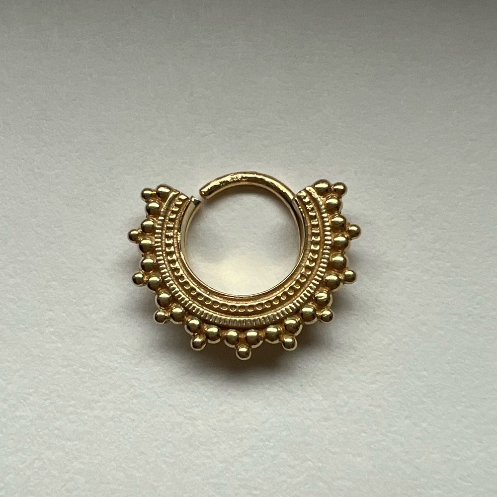BVLA Afghan 14kt yellow gold 18g seamless ring